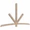 Ekena Millwork Alberta Smooth Timber Gable Bracket, Douglas Fir, 108"W x 58"H x 3 1/2"D x 3 1/2"F, 13/12 Pitch GBW108X58X0404ALB00SDF - alternate 3